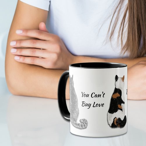 You Cant Buy Love Cat Rescue Mug