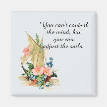 "You can't control the wind" with Vintage Sailboat