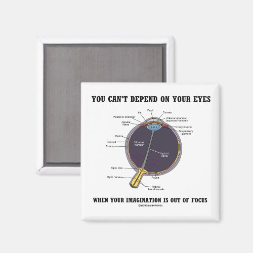 You Can't Depend On Your Eyes Imagination Focus Magnet