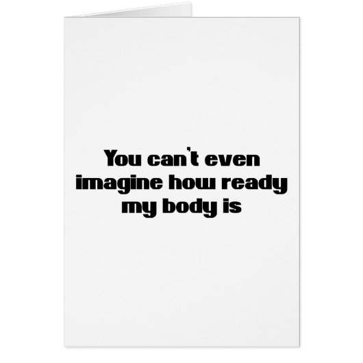 You Can't Even Imagine Cards (Front)