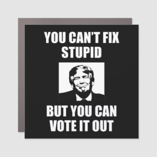 You Can't Fix Stupid Funny Anti-Trump Car Magnet