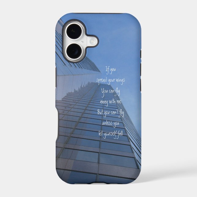 You can't fly unless you let yourself fall, iPhone Case (Back)