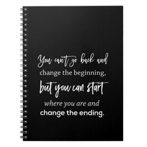 you cant go back and change beginning notebook