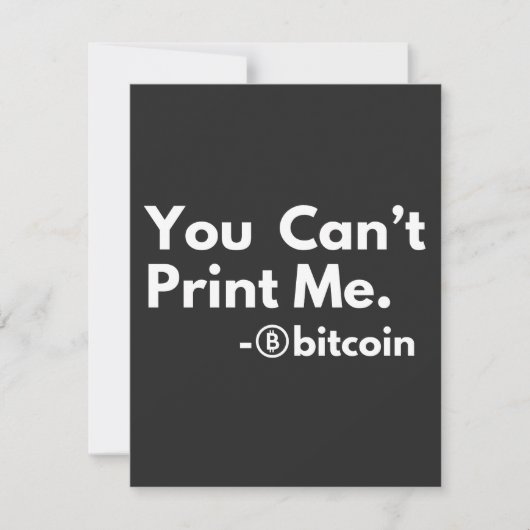 you cant PRINT me (Front)