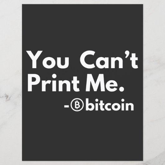 you cant PRINT me (Front)