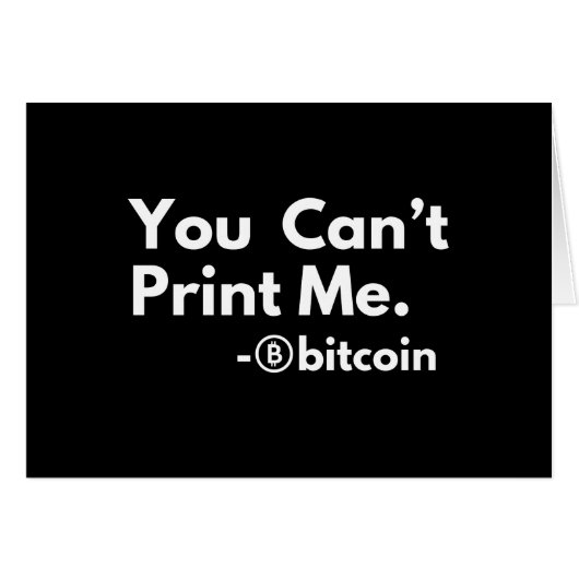you cant PRINT me Cards (Front Horizontal)
