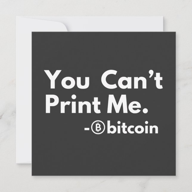 you cant PRINT me Invitation (Front)