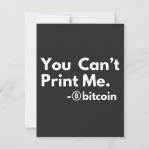 you cant PRINT me Thank You Card