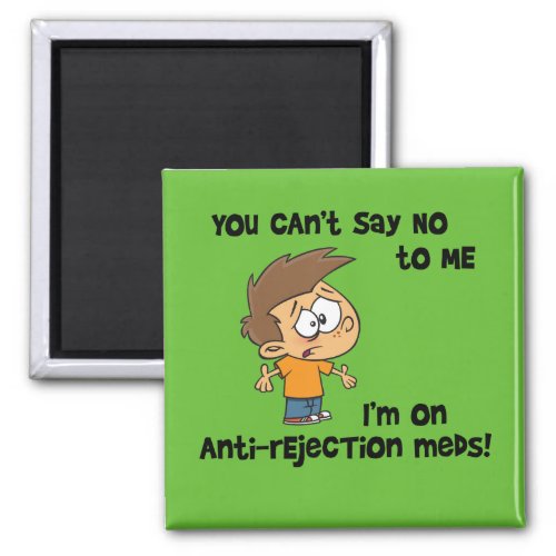 You Cant Say No to Me Cartoon Boy Magnet