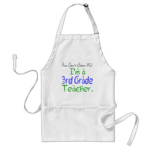 You Can't Scare Me I'm a 3rd Grade Teacher Adult Apron