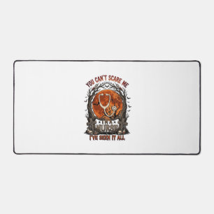 You Cant Scare Me Nurse Halloween Stethoscope Oran Desk Mat