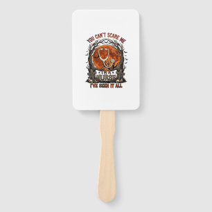 You Cant Scare Me Nurse Halloween Stethoscope Oran Hand Fan