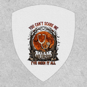 You Cant Scare Me Nurse Halloween Stethoscope Oran Patch