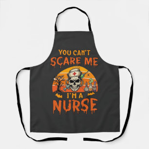 You Cant Scare Me Nurse Skull Syringe Potion Hallo Apron