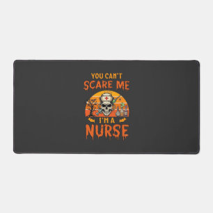 You Cant Scare Me Nurse Skull Syringe Potion Hallo Desk Mat