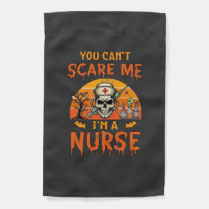 You Cant Scare Me Nurse Skull Syringe Potion Hallo Garden Flag