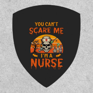 You Cant Scare Me Nurse Skull Syringe Potion Hallo Patch