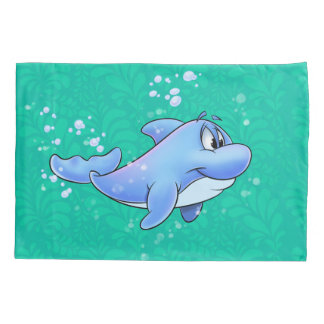 You cartoon dolphin pillowcase