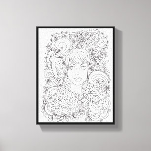 You Color Me Pretty Premium Wrapped Canvas (Gloss) Print