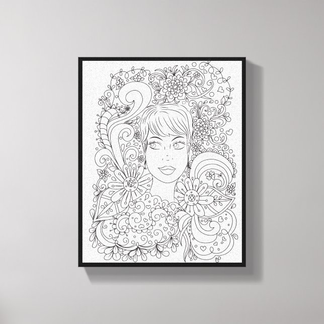 You Color Me Pretty Premium Wrapped Canvas (Gloss) Print (Front)