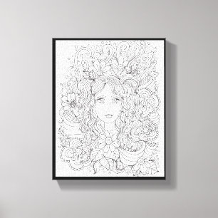 You Color Me Pretty Premium Wrapped Canvas (Gloss) Print