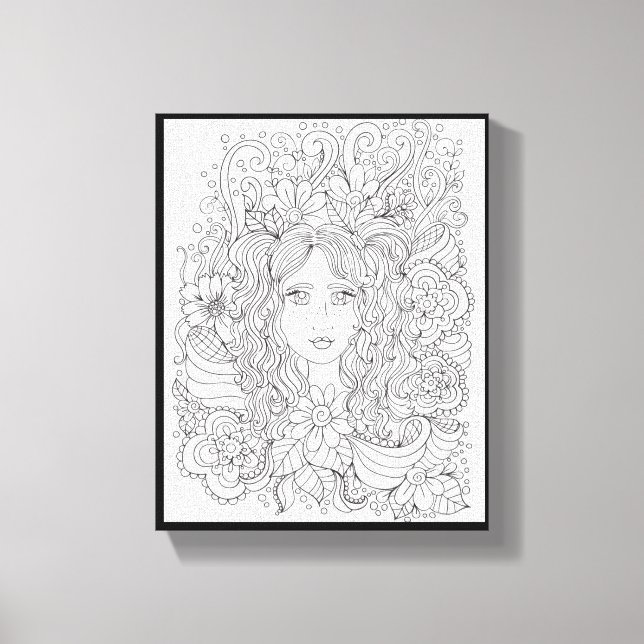 You Color Me Pretty Premium Wrapped Canvas (Gloss) Print (Front)