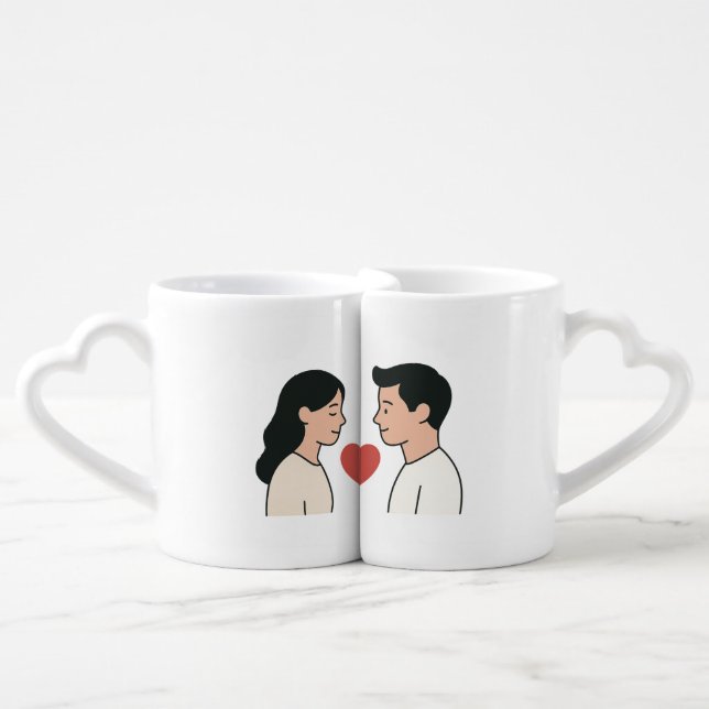You Complete Me – Minimalist Couple Mug (Front Nesting)