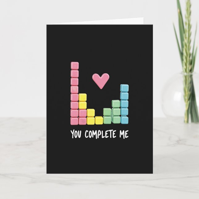 You Complete Me Puzzle Love Card (Front)