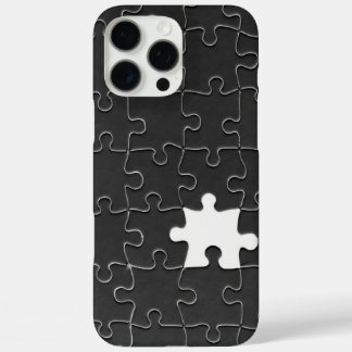 You Complete Me Romantic Black and White Jigsaw iPhone 16 Pro Max Case