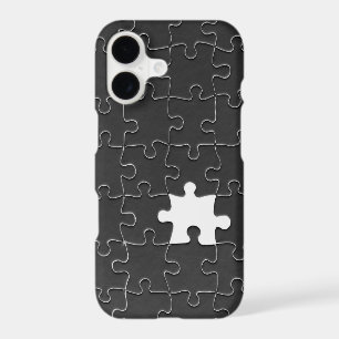 You Complete Me Romantic Black and White Jigsaw iPhone 17 Case