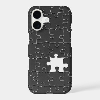 You Complete Me Romantic Black and White Jigsaw iPhone 17 Case