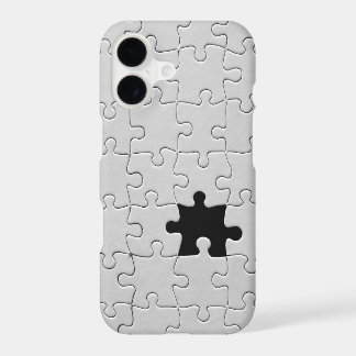 You Complete Me Romantic Black and White Jigsaw iPhone 17 Case