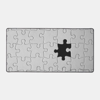 You Complete Me Romantic Black and White Jigsaw Desk Mat
