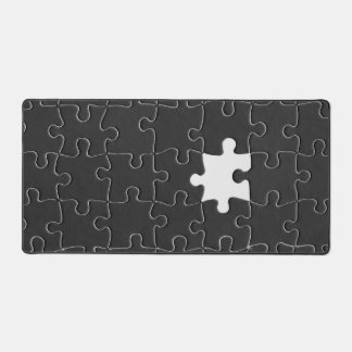 You Complete Me Romantic Black and White Jigsaw Desk Mat
