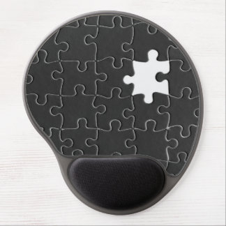 You Complete Me Romantic Black and White Jigsaw Gel Mouse Pad