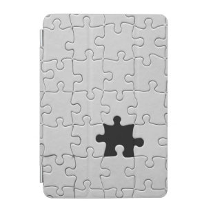 You Complete Me Romantic Black and White Jigsaw iPad Mini Cover