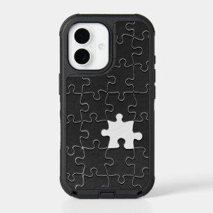 You Complete Me Romantic Black and White Jigsaw iPhone 17 Case