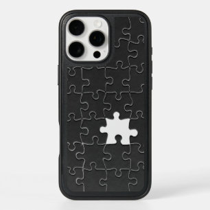 You Complete Me Romantic Black and White Jigsaw iPhone 16 Pro Max Case
