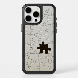 You Complete Me Romantic Black and White Jigsaw iPhone 16 Pro Max Case