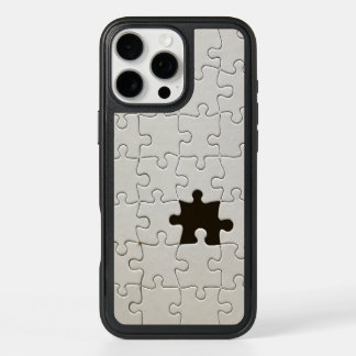 You Complete Me Romantic Black and White Jigsaw iPhone 16 Pro Max Case