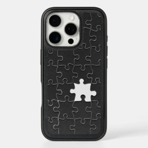 You Complete Me Romantic Black and White Jigsaw iPhone 16 Pro Case