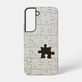 You Complete Me Romantic Black and White Jigsaw Samsung Galaxy S22 Case