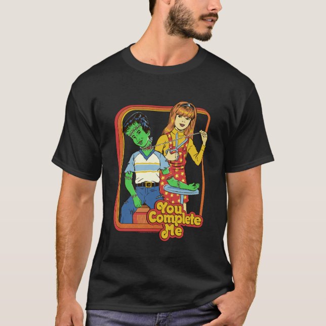 You Complete Me Valentine Sarcastic Retro Funny Ad T-Shirt (Front)