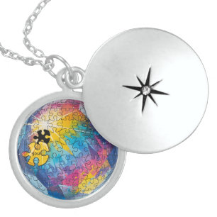 You complete the picture - Everybody belongs here Locket Necklace