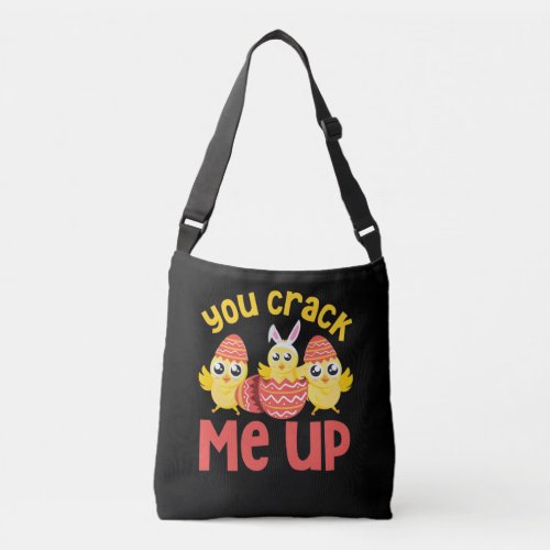 You Crack Me Up Easter Chicks Crossbody Bag