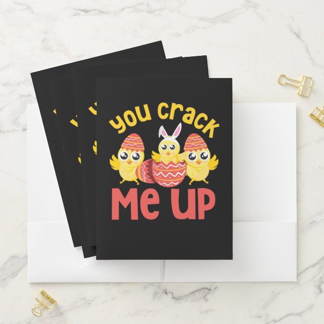 You Crack Me Up Easter Chicks Pocket Folder (In Situ)