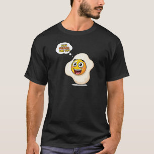 You Crack Me Up – Funny Breakfast Egg Cartoon T-Shirt