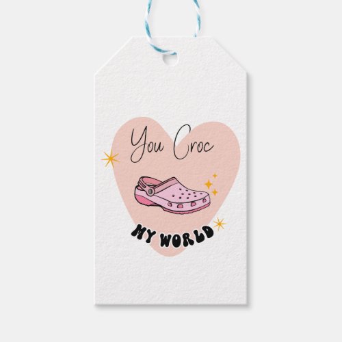 You Croc My World Valentines Day Gift Tags