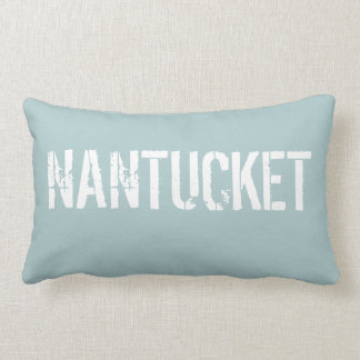 You Customize BEACH Sun-Kissed Soft Aqua Lumbar Lumbar Pillow