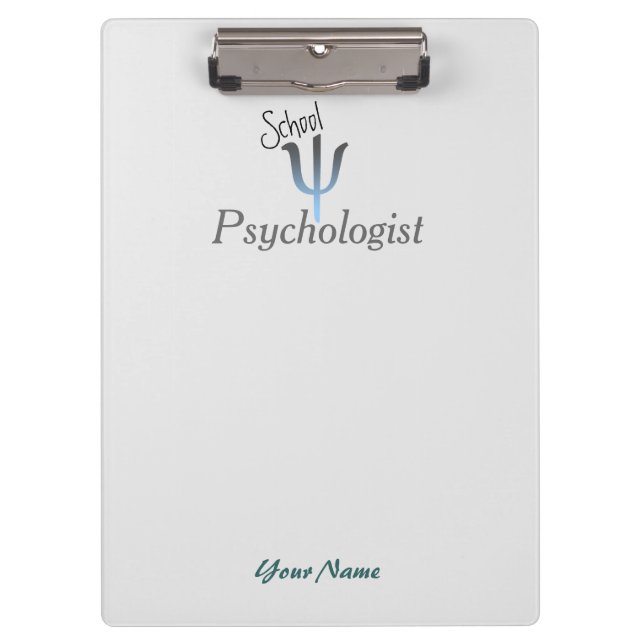 You Customize School Psychologist's Clipboard (Front)